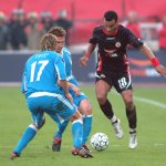 Мурад Хидиуед финтира двама немски защитника — Източник: cska.bg