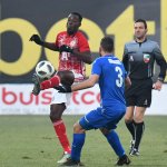 ЦСКА - Верея 1:0. Едвин Джеси отново се преборва за топката — Никола Кирилов © всички права запазени