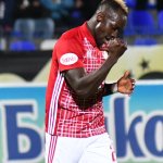 ЦСКА - Монтана 2:0. Али Соу се радва след вкарването на гола си във вратата на Монтана — Никола Кирилов © всички права запазени