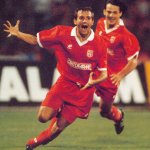 ЦСКА - Ювентус 3:2. Радуканов се радва на гола си срещу Юве —