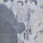 ЦДНА - Локомотив (София) 1:0. Стефан Божков получава цветя преди началото на мача —