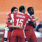 Динамо (Минск) - ЦСКА 1:4. Радост след гола — Източник: cska.bg