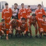 Берое - ЦСКА 0:1. Снимка в края на мача; прави: Зарко Мачев, Румен Ненов, Ивайло Андонов, Ваньо Шишков (в дъното), Милен Радуканов; клекнали: Красимир Безински (капитан), Бобан Бабунски, Ивайло Иларионов, Божидар Искренов, Расен Кирилов —