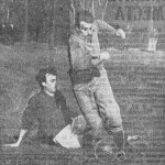 ЦДНА — ДП „Пренос-Превоз“ 18:2. Панайот Панайотов е отнел топката на защитник на противника. — 